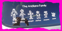 Family Car Sticker Example