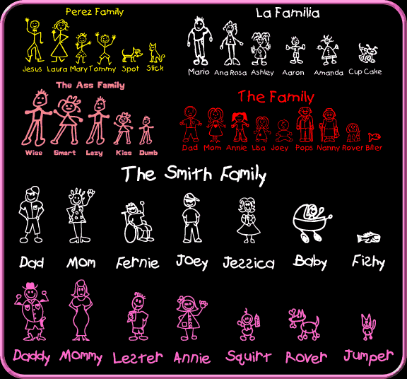 Family Decals Family Stickers